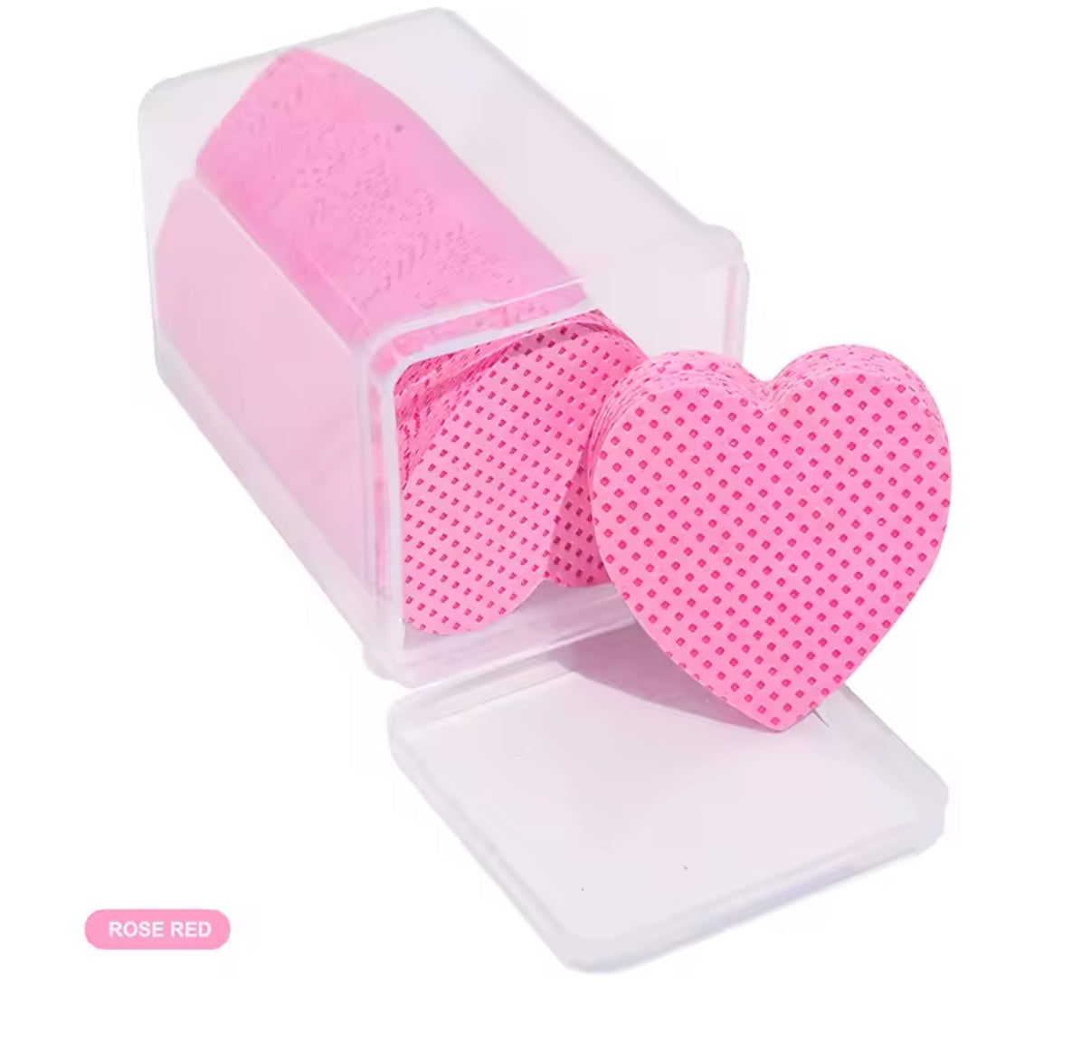 200pc Pink Heart Lint Wipes