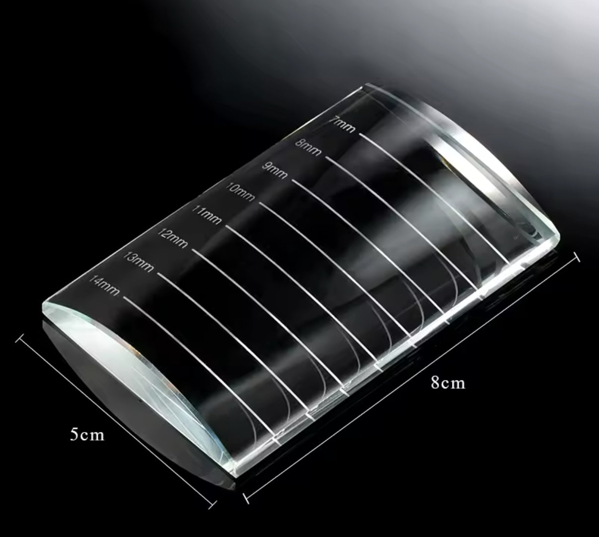Clear Rounded Lash Tile