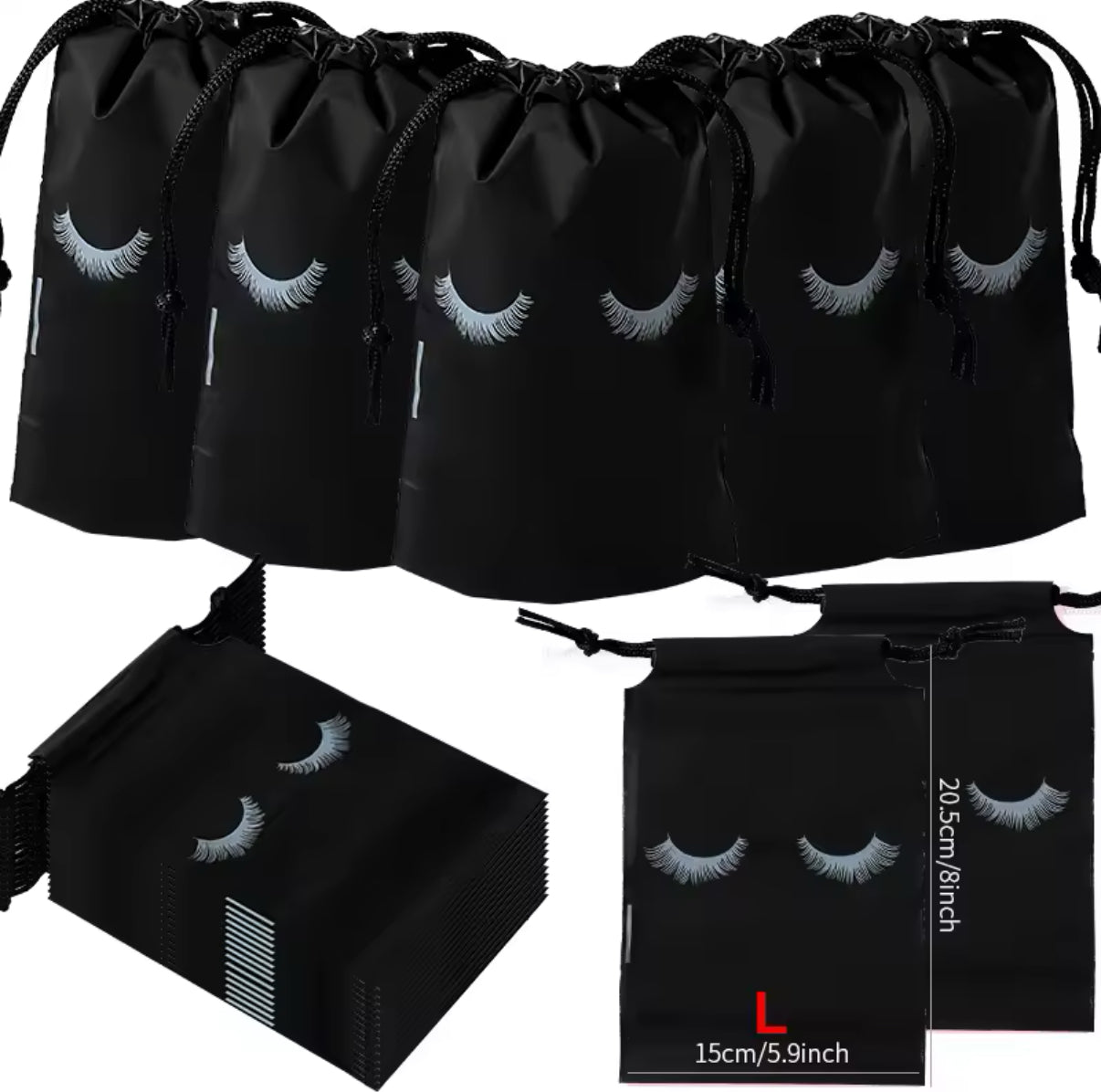 20pc Large Lash Bags