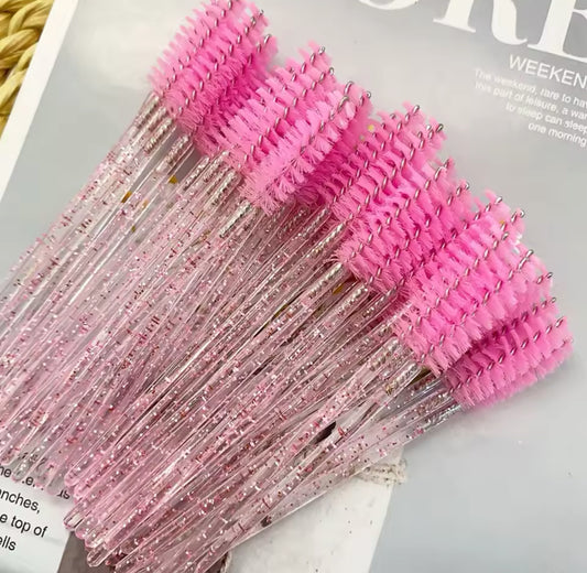 50pc Pink Lash Spoolies