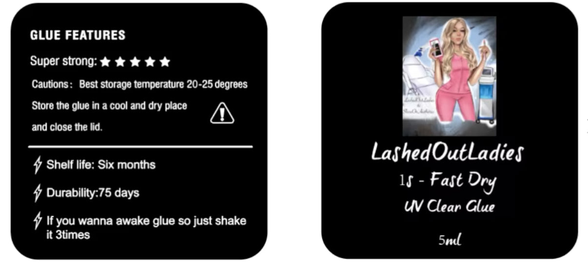 5ml LashedOutLadies - UV Clear Glue